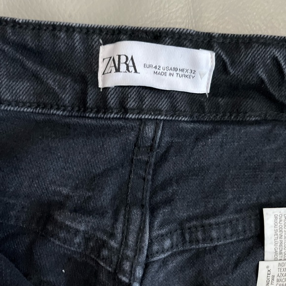 NWT - Zara Women’s High Rise Straight Ankle Length Jeans - Size 10 - Picture 6 of 9